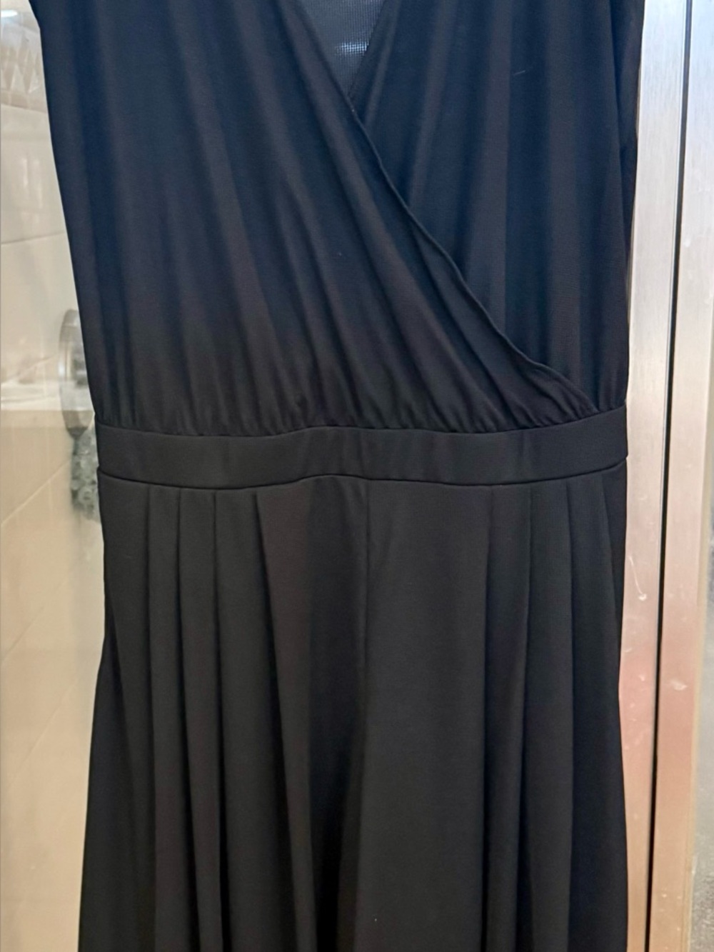 Lane Bryant and Halara Black Sleeveless Wrap Jumpsuits 2 for one deal